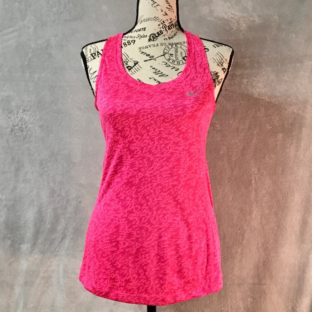 Nike Running Pink Dri-Fit Racerback Tank Small